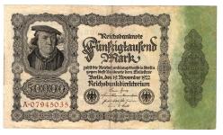 Almanya 50 000 Mark 19 November 1922 A-07945035 (wb0453)