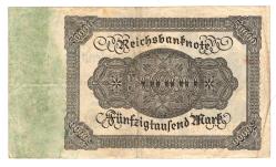 Almanya 50 000 Mark 19 November 1922 A-07945035 (wb0453)