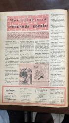 YELPAZE RESİMLİ SALON Mecmuası DERGİSİ - SAYI : 350 - 25 ŞUBAT 1959 -  ŞÜKRAN UYLUK - UMRAN YEDEKÇİ - GÜRÇİN ERALP - BOZKURT ERGENEKON - MUAMMER ÖZAĞAÇ - NURAL KOCALTARZEM - N. Ş. K. - MELİHA ORÁL - MÜYESSER AYÇİN - MEBRURE ARICAN - ERTUĞRUL ŞENER - ETHEM UTKU - BÜLENT HABORA - NERMIN YEŞIL - NÜKHET EMIR - GÜLŞEN AYDOĞDU - FERZAN UYUR - IŞIK DENIZ - MINE GÜLEÇ - TÜLAY ORTAÇ - SAFA ÖNAL - ALAEDDIN KIRAL - MUKADDER KIRAL - BÜLENT SEREN - RAFET OBALI - MACIT - NESRIN - ANNA - JULYATTA - MAHMUT YESARI - SÜTHALA AYŞE HANIM - SULTANSELIMLI KERIM EFENDI - NURINIGÅR KALFA - MÜZEHHER - NIYAZI - OSMAN RAKIM - MADAM ELENI - MARIKA - MARIKANIN KIZ KARDEŞI - TEŞEKKÜR EDERİZ - POSTACI - YELPAZE - DİKKAT - MECMUAMIZA GÖNDERİLEN YAZI VE RESİMLER - RESIMLI SALON MECMUASI - MESHUR TÜRK ROMANLARI - TIPI DINDI - GELECEK HAFTA YENİ GÖRÜŞÜNÜZ - CİLDİMİZE BAŞLIYORUZ - CECIL B. DE MILLE - CONSTANCE ADAMS - DAVID BELASCO - COSTANCE ADAMS - TONY CURTIS - JACK LEMMON - YUL BRYNNER - CLAIRE BLOOM - CH  - 26 SAYFA