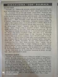 Günlük Bulmaca Doğum günü Dergisi-24 Şubat 2001-Ödüllü Çengel bulmaca-15 dakikalık kare bulmaca-5 dakikalık karı bulmaca-ödüllü sözcük yerleştirme-beyin jimnastiği-20 dakikalık karı bulmaca-ödüllü sarmal bulmaca-konulu bulmaca-anakrostiş bulmaca-hangisi acaba-sayfa sayısı sekiz