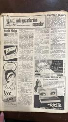 YELPAZE RESİMLİ SALON Mecmuası DERGİSİ - SAYI : 592 - 16 EKİM 1963 -LLOYD LA VAUX - CHUBBY CHECKER - CATHERINA LODDERS - BEATRICE DELESTRAN - M. MARCASSIN - MUHARREM ATLIKAN- RESİMLİ HABERLER - DOĞRU YOLU SEÇMEK ELİNİZDEDİR - AKORDİYON ŞAİRİ - TWIST YAPMIYOR - BİR HİKAYE - BİLET DEĞİŞTİRDİ HAYATINI - GÜNAHKAR KADIN - AŞK UĞRUNA - YELPAZE RESİMLİ ROMAN YAYINLARI - DELLETA HERİ KARTAL - FELISI - ROBER - LINYI - MADAM SIMYNNO - ANATOLE FRANCE - GEORGE ENESCU - LEOPOLD AUVER - JACHA HEIFETZ - MISCHA ELMANN - KUBELIK - MEFHARET ATALAY - FAHMI KARTAL - MINE GULCUOĞLU - KOMİK HİKÂYE - GÜZELLİK KREMİ VIT - KADIN MODA - BUNLARI BİLİYOR MUYDUNUZ - SANAT KÖŞESİ - EN GÜÇ ÇALINAN MÜZİK ÂLETİ KEMAN - ÜÇ YILDIZ - BORNOVALI BATTANİYELERİ - BEATRICE - ADALEBERT PONTEVAL - MARTIAL - GÜL OKTAY - DR. RENAUD - ELLERİNİZİN GÜZELLİĞİ İÇİN - EL ÜSTÜ MASAJI - PARMAK MASAJI - ZEYTİNYAĞI BANYOSU - MOR RENKLİ ELLER İÇİN - ÇATLAKLAR İÇİN - GÜZELLİĞİN İLK ŞARTI - MEYVALI GÜNDÜZ KREMİ - SILICO GECE KREMİ  - 28 SAYFA