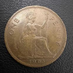 Birleşik Krallık 1 Penny 1963 İngiltere