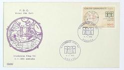 1972 FDC Uluslararası Kitap Yılı, Ankara, 03.01.1972, Filateli İlk Gün Zarfı (FDC-187)