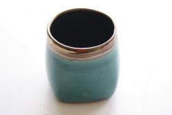TİFFENN SMALL VASE TURQUOİSE MADAME COCO SAĞLAM ÇİÇEKLİK KASE (KİTAP RAF