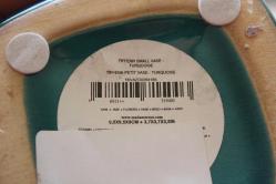 TİFFENN SMALL VASE TURQUOİSE MADAME COCO SAĞLAM ÇİÇEKLİK KASE (KİTAP RAF