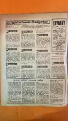 HAFTA MEMLEKET VE DÜNYA HADİSELERİNİ TAKİP EDER, HAFTANIN EN SEÇME YAZI VE RESİMLERİNİ VERİR, SİYASİ MECMUA DERGİSİ - SAYI: 225 15 OCAK 1954 TAHSİN DEMİRAY - CEMİL CAHİT CEM - SEZAİ SOLELLİ - OĞUZ ÖZDEŞ - BARBARA RUSH - REKOR MERAKLILARINA DAİR - BAYAN PFISTERHAMMER - HERDIS LARSEN - MAXIMO FERRER - ŞEFİKA REHVAN - DINO SURIANO - AMERICANO ANDREOLI - W. E. RIECK - POP MAYAAR - JULIO MORENO - TENDO OBAKAŞİ - BESSIE LIPMAN - MARINELLA LAMBRERCHI - DÜNYA REKORLARI - PATATES SOYMA REKORU - BİRA İÇME REKORU - BİSİKLETLE DÖNME REKORU - BİLARDO MARATONU - KOYUN KIRPMA REKORU - BİLYA ŞAMPİYONU - SUDA KALMA REKORU - PİRİN ÜZERİNE ŞİİR - TOKAT VE YEME REKORU - ÖPÜŞME REKORU - GÖĞÜS ÇEVRESİ REKORU - AVRUPA’DA ŞİDDETLİ KIŞ - YOLLARIN KAPANMASI - GÖZEN KREM - DR. NURİ SANDIKÇIOĞLU - CREME DE BEAUTE - KADIN GÜZELLİK ÜRÜNLERİ - HAFTALIK BURÇ YORUMLARI - DUYGUSAL VE MESLEKİ GELİŞMELER - ASTROLOJİK  - 44 SAYFA