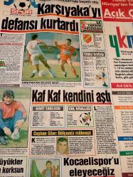 1993 SPOR GAZETE GALATASARAY FENERBAHÇE BEŞİKTAŞ TRABZONSPOR KOCAELİSPOR BURSASPOR KARŞIYAKA NOSTALJİ FUTBOL