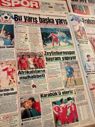 1993 SPOR GAZETE GALATASARAY FENERBAHÇE BEŞİKTAŞ TRABZONSPOR KOCAELİSPOR BURSASPOR KARŞIYAKA NOSTALJİ FUTBOL