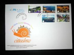 2019 Cittaslow Sakin Şehirler  konulu sürekli posta pulları FDC İLK GÜN ZARFI