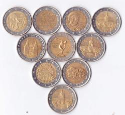 10 FARKLI 2 EURO HATIRA GÖRSELDEKİ ÜRÜN / A-91