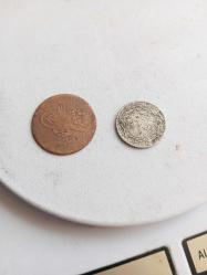 1255/19 5 para bakır ve 1327/ 2 sene nikel