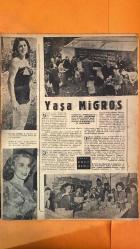 HAFTA MEMLEKET VE DÜNYA HADİSELERİNİ TAKİP EDER, HAFTANIN EN SEÇME YAZI VE RESİMLERİNİ VERİR, SİYASİ MECMUA DERGİSİ - 14 EKİM 1955 SAYI: 41 - ANN MILLER - FRANÇA ILCORVALA - LINDA CHRISTIANE - TYRONE POWER - HÜSEYİN ALÁ - IRAN ŞAHI - TAHSİN DEMİRAY - CELÂL DEMİRAY - CEMİL CAHİT CEM - SEZAL SOLELLI - OĞUZ ÖZDEŞ - H. FIKRİ VEREL - F. KÖLCSEY - ADNAN MENDERES - TARHAN - HAUSSMANN - HERRIYO - DON ACHILLE - SLEWYN LLOYD - HUGH FOOT - MAKARIOS - MIGROS TÜRK - MONTEKARLO - ÇIPLAK AYAKLI KONTES - BAĞDAT PAKTI - AYAN MECLİSİ - MEVZULAR - GARİP FIKRALAR - GARDİYANSIZ TIMARHANE - ITALYA GUZELİ - ISTANBULUN FAHRİ BELEDİYE REİSİ - BELEDİYE GAZİNOSU - AKADEMİ BALOSU - ADANA ÇOCUK TİYATROSU - SİHİRLİ DEMİR - ATLI SPOR MÜSABAKALARI - NURI OĞLAKÇI - GÜZELLİK ENSTİTÜLERİ - ERKEK PERMANANT - KADINLAŞAN ERKEKLER - FREUD - KADIN İÇ ÇAMAŞIRI - YILDIZINIZA BAKIYORUZ - HOWARD HUGHES - ALENE GALO - JANE RUSSELL - LANA TURNER - LINDA DARNELL - ESER TUTEL - TRUMAN - MARIA GIOVANELLI - BRUNELLA TOCCI -  28 SAYFA