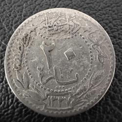 5. MEHMED REŞAD · 20 PARA · (1327/4) · KOSTANTİNİYE · NİKEL