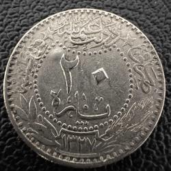 5. MEHMED REŞAD · 20 PARA · (1327/6) · KOSTANTİNİYE · NİKEL