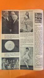 HAFTA MEMLEKET VE DÜNYA HADİSELERİNİ TAKİP EDER, HAFTANIN EN SEÇME YAZI VE RESİMLERİNİ VERİR, SİYASİ MECMUA DERGİSİ - 23 MAYIS 1958 SAYI: 21 - TAHSİN DEMİRAY - CELAL DEMİRAY - SEZAL SOLELLI - OĞUZ ÖZDEŞ - ALLISON HAYES - SYLVA KOSHINA - MÜMTAZ TARHAN - ETHEM YETKİNER - MEVLÂNA - MEKTUBİ - ATOMIUM - BRÜKSEL FUARI - EYFEL KULESİ - BURSADA MÜHÜRLENEN 3 FABRİKA - FLOS - DOKUMA FABRİKALARI - KARA TAVASSUT - HİLTON OTELİ - ANKARA DERGİSİ - NİŞANTAŞI KIZ ENSTİTÜSÜ - ERENKÖY KIZ LİSESİ - HEYBELİADA PİKNİĞİ - KIZILAY HEMŞİRE OKULU - H. FIKRİ VEREL - RICHARD SPENCER - FIAT (FIELD INFORMATION AGENCY TECHNICAL) - PRAVDA - PAPER-CLIP TEŞKİLATI - STRIEGAU ÇİFTLİĞİ - HERINGEN MADEN OCAĞI - BERLİN DEVLET PATENT DAİRESİ - THÜRINGEN - SİLEZYA - ORGANISATION FIELD INFORMATION AGENCY TECHNICAL - AMERİKAN MİKROFİLM EKİBİ - ALMAN PATENTLERİ - İKİNCİ DÜNYA SAVAŞI - RUS İŞGALİ - BATILI MÜTTEFİKLER - AMERİKAN BÖLGESİ - İNGİLİZLERİN YAYINLADIĞI 22 CİLT - OLGUNLAŞMA ENSTİTÜSÜ - BRÜKSEL FUARI - PALAIS  - 28 SAYFA