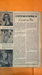 HAFTA MEMLEKET VE DÜNYA HADİSELERİNİ TAKİP EDER, HAFTANIN EN SEÇME YAZI VE RESİMLERİNİ VERİR, SİYASİ MECMUA DERGİSİ - 1 HAZİRAN 1956 SAYI: 22 - MUHAMMED RIZA PEHLEVİ - SÜREYYA PEHLEVİ - CELAL BAYAR - ATATÜRK - RITA HAYWORTH - DIANA FRANCE - DANIEL (KLEOPATRA MODELİ) - TORİNO YAPIŞIK İKİZLER - METRİSTEPE ASKERİ TATBİKATI - DOLMABAHÇE SARAYI - BEYLERBEYİ SARAYI - SAVARONA YATI - GÖLCÜK - YALOVA - CEMİL CAHİT CEM - SEZAL SOLELLI - OĞUZ ÖZDEŞ - TAHSİN DEMİRAY - CELAL DEMİRAY - BRIGITTE BARDOT - ANN ROMANS - İSMET İNÖNÜ - KASIM GÜLEK - CHESTER DAVIS - HÜSEYİN AKBAŞ - MUSTAFA DAĞISTANLI - İBRAHİM ZENGİN - İSMET ATLI - ADİL ATAN - HAMİT KAPLAN - BAYRAM ŞİT - MEHMET ÇELEBİ - KERVANSARAY SAÇ MÜSABAKASI - ŞAL MODASI - C.H.P. 12. KURULTAY - AMERİKAN ASKERİ ŞEFLER RUSYA DAVETİ - DÜNYA SERBEST GÜREŞ ŞAMPİYONASI - VİYANA KONKURHİPİK - TÜRK CERRAHİ KONGRESİ - KALKÜTTA KALI GHAT MABEDİ - KANLI KALİ - THUG MEZHEBİ - JEDAMAR - RUMAL - KROV MEZHEBİ - HİNDİSTAN KAST SİSTEMİ - SUDRA - VİSYA - KS - 28 SAYFA