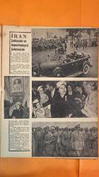 HAFTA MEMLEKET VE DÜNYA HADİSELERİNİ TAKİP EDER, HAFTANIN EN SEÇME YAZI VE RESİMLERİNİ VERİR, SİYASİ MECMUA DERGİSİ - 1 HAZİRAN 1956 SAYI: 22 - MUHAMMED RIZA PEHLEVİ - SÜREYYA PEHLEVİ - CELAL BAYAR - ATATÜRK - RITA HAYWORTH - DIANA FRANCE - DANIEL (KLEOPATRA MODELİ) - TORİNO YAPIŞIK İKİZLER - METRİSTEPE ASKERİ TATBİKATI - DOLMABAHÇE SARAYI - BEYLERBEYİ SARAYI - SAVARONA YATI - GÖLCÜK - YALOVA - CEMİL CAHİT CEM - SEZAL SOLELLI - OĞUZ ÖZDEŞ - TAHSİN DEMİRAY - CELAL DEMİRAY - BRIGITTE BARDOT - ANN ROMANS - İSMET İNÖNÜ - KASIM GÜLEK - CHESTER DAVIS - HÜSEYİN AKBAŞ - MUSTAFA DAĞISTANLI - İBRAHİM ZENGİN - İSMET ATLI - ADİL ATAN - HAMİT KAPLAN - BAYRAM ŞİT - MEHMET ÇELEBİ - KERVANSARAY SAÇ MÜSABAKASI - ŞAL MODASI - C.H.P. 12. KURULTAY - AMERİKAN ASKERİ ŞEFLER RUSYA DAVETİ - DÜNYA SERBEST GÜREŞ ŞAMPİYONASI - VİYANA KONKURHİPİK - TÜRK CERRAHİ KONGRESİ - KALKÜTTA KALI GHAT MABEDİ - KANLI KALİ - THUG MEZHEBİ - JEDAMAR - RUMAL - KROV MEZHEBİ - HİNDİSTAN KAST SİSTEMİ - SUDRA - VİSYA - KS - 28 SAYFA