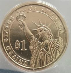 SETTEN ÇIKMA  AMERİKA  2009  1 DOLAR BAŞKANLAR SERİSİ ÇİL  Başkanlık 1 $ Bozuk Para - John Tyler (1841-1845)