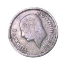 1935 Yılı Gümüş 25 Kuruş Ççt