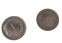 1971 YILI 50 KURUŞ VE 1 LİRA ÇİL