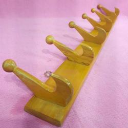 EL YAPIMI 6 KANCALI AHŞAP DUVAR ASKISI