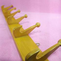 EL YAPIMI 6 KANCALI AHŞAP DUVAR ASKISI