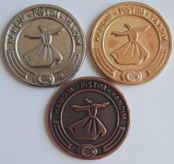 Hz. Mevlana Celaleddin Rumi hatıra madalyonları