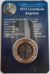 2022 Çanakkale Köprüsü Hatıra Parası Özel Kapamasinda