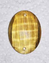 19420-1940 LI YILLAR BAL RENGİ KRİSTAL ÇİFT DELİKLİ BADEM AVİZE TAŞI **YÜK 3,5 CM ENİ 2,4 CM**ADET FİYATIDIR**