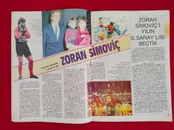 Galatasaray - Galatasaray'ın Sesi Aylık Spor Dergisi - 5. Sayı - Haziran 1987 - Metin Oktay, Jupp Derwall, Simovic, Savaş Koç, Boks, Turgay Şeren, Nasır, Perihan Şavaş, Coşkun Sabah, Basketbol, Boduri, Mustafa Denizli...