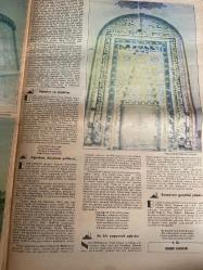 MİLLİYET CAMİLERİMİZ VE ÖYKÜLERİ GAZETESİ DOĞUM GÜNÜ HEDİYESİ -Camilerimiz ve öyküleri-ulu Cami’nin mihrap bölümü ve oradaki fıskiye ile havuzu-Hüdavendigar Camii’nin içten görünüşü-yeşil Cami’nin içten görünüşü ve caminin maketinin yer aldığı fıskiyeli havuz-Metin Sözen-Yalçın Çınar-ulu Cami’nin içten görünüşü-kimdi bu Geyiklibaba-Bursa camileri-yeşil türbe-Bursa Erka‘dan karagözüm mezarı-mevlit yazarı Süleyman Çelebi’nin türbesi-Muradiye Camii’nin içten görünüşü-Emir Sultan Camii’nin mihrabı ve iki yanındaki nefis pencereler-Muradiye Camii’nin mihrap üstü-Hüdavendigar Camii’nin Mihrte-Emir Sultan Camii’nin iç ferahlık veren iç görüntüsü-sayfa sayısı sekiz