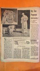HAFTA MEMLEKET VE DÜNYA HADİSELERİNİ TAKİP EDER, HAFTANIN EN SEÇME YAZI VE RESİMLERİNİ VERİR, SİYASİ MECMUA DERGİSİ - SAYI: 57 - 23 ARALIK 1955 COLETTE DUVAL - BURT LANCASTER - ESER TUTEL - LAWRENTZ KOSCHIR - SIR R. HILL - WILLIAM GORGAS - BENJAMIN FRANKLIN UÇAN MANKEN COLETTE DUVAL - PARAŞÜTLE ATLAMA REKORU - AKDENİZ’DE FIRTINALI ATLAMA - BURT LANCASTER’IN TAKDİRİ - COLETTE’İN İLK ATLAMALARI VE KAZALARI - PARAŞÜT SPORUNDA KADIN CESARETİ - MODA DÜNYASINDA MODELLİK - ANNESİNİN ENDİŞESİ - AIR FRANCE MASKOTU - 1960’A KADAR SPOR VE SONRA EVLİLİK PLANI - POSTA PULUNUN MUCİDİ - KURŞUN KALEMİN TARİHİ - SALYANGOZUN DİŞ SAYISI - ARININ BAL TOPLAMA MESAFESİ - PARATONERİN İCADI - VİYANA DEVLET OPERASI’NIN YENİDEN AÇILIŞI - 5 KASIM 1955 GALA PRÖMİYERİ - SAVAŞ SONRASI RESTORASYON - HALKIN SANATA OLAN İLGİSİ - MİLYONERLER VE MÜCEVHERLER - VİYANA HALKININ SANAT SEVGİSİ - AVRUPA’NIN KALBİ YENİDEN HAYATA KAVUŞUYOR -  36 SAYFA