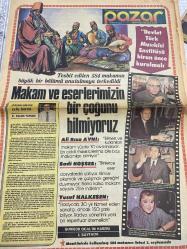 TERCÜMAN PAZAR GAZETESİ - 12 MAYIS 1985 - Devlet Türk musikisinin enstitüsü bir an önce kurulmalı-Ali Rıza Avni-Sadi hoşses-Yusuf Nalkesen-deniz Uğur-tespit edilen 584 makamın büyük bir bölümü unutulmaya terkedildi makam ve eserlerimizin bir çoğunu bilmiyoruz-alaaddin Yavaşça-gülçin Önay-pak tiyatrosu-Münih radyo ve tiyatrosu ve şef Lamberto Gardelli-kuş dediğin insan misali-Teşvikiye romatizma tıp merkezi direktörü Doç. Dr. Fikret Tüzün-büyü nedir-doçent Dr. Bektaş Yıldırım 1.500.000 gebe kadın 3 milyar liralık gereksiz ilaç tüketiyor-17 yıldır kımıldamadan yatıyor-klasik Türk musikisini kullanılmış olan makamların alfabetik listesi-Çocuk bahçesi gülelim bilelim eğlenelim-Anadolu liseleri ve kolejleri giriş sınavları için rehber soruları-Mehmet Ünlü-Gönül Şenay para yüzünden bir erkeğe neden kambur olayım-Esra Kazancı başı-zekai tunca sadece müzikle yaşıyorum-olcay Atlı-harika Çocuk Ercan yenal orkestra yönetiyor-Nesteren Tamer bütün hanımlar tavsiyem resim yapın-Zümrüt cansel-
