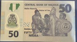 NİJERYA 50 NAIRA 2023 ÇİL.POLİMER PARA