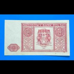 Polonya 1 zloti 1946 Çil(-) Nadir banknot / kağıt para