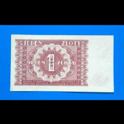 Polonya 1 zloti 1946 Çil(-) Nadir banknot / kağıt para