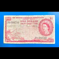 İngiliz Karayipleri 1 dolar 1964 temiz 