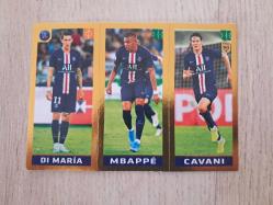 PANİNİ ÇIKARTMA STİCKER PSG MBAPPE  CAVANİ  Dİ MARİA
