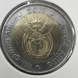 Güney Afrika 5 Rand 2011. Bayraklı Kapamasında.