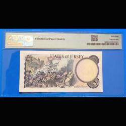 Jersey 1 pound 1976 Çil PMG 65 EPQ 