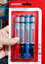 PENMARK KESİK UÇ Permanent 4'lu KALEM HS-406