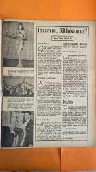 HAFTA MEMLEKET VE DÜNYA HADİSELERİNİ TAKİP EDER, HAFTANIN EN SEÇME YAZI VE RESİMLERİNİ VERİR, SİYASİ MECMUA DERGİSİ - 13 HAZİRAN 1958 SAYI: 24 ÖZER OLCAY - JAYNE MANSFIELD - TAHSiN DEMİRAY - FAZIL KÜÇÜK - BEHCET KEMAL ÇAĞLAR - BAKİ SÜHA EDİBOĞLU - EKREM HAKKI AYVERDİ - CELAL BAYAR - ADNAN MENDERES - JACKIE COLLINS - JOAN COLLINS - MAKARIOS - KIBRIS TÜRKLERİ - EOKA - BAYEZİT MİTİNGİ - “YA TAKSİM YA ÖLÜM” SLOGANI - KIBRIS MİTİNGİ VE KURULTAY ANLAYIŞI - TÜRK DIŞ POLİTİKASINDA BÜTÜNLEME TEZİ - HAYDARPAŞA LİMAN VE SİLO AÇILIŞI - GALATASARAY LİSESİ SENE SONU MÜSAMERESİ - YANDAN YIRTMAÇLI ELBİSE MODASI - BEYAZ SETEN TUVALET MODASI - SULTANAHMET VE FATİH MİTİNGLERİ HATIRLATMASI - İNGİLİZ VE YUNAN SİYASETİNE ELEŞTİRİ - TÜRK MİLLETİNİN KARAR VE HAREKET TARZI - KIBRIS’TA BOMBALI SALDIRILAR VE ÇATIŞMALAR - LONDRA RADYOSU YANLI HABER ELEŞTİRİSİ - TÜRKİYE GÜZELİ SEÇİMİ - GÜLHANE BAHAR VE ÇİÇEK BAYRAMI AÇILIŞI - HİLMİ ZİYA ÜLKEN - ZİYAETTİN FAHRİ FINDIKOĞLU - ÖMER CELAL SARAÇ - MÜMTAZ TUR -  28 SAYFA