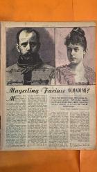 HAFTA MEMLEKET VE DÜNYA HADİSELERİNİ TAKİP EDER, HAFTANIN EN SEÇME YAZI VE RESİMLERİNİ VERİR, SİYASİ MECMUA DERGİSİ - 27 AĞUSTOS 1954 SAYI: 257 - ERTUĞRUL AKÇA - ADNAN MENDERES - MURAT GÜLER - YATSIKOF - DOUGLAS FAIRBANKS JR - ALAADDIN BÜTE - DONG KINGMAN - SUZAN GÜREL - VAHİT ORGUN - FRANSUA JOZEF - RODOLF - MARIA VETZERA - STEFANIE - LOTSCHEK - KONT ZICHY - KONT HOYOS - KOBURG PRENSİ - ELZABETH - BATFISCH - AMERİKAN BANDOSUNUN KONSERİ - KIBRIS HAKKINDA TÜRKİYE'NİN GÖRÜŞÜ - KISA İÇ VE DIŞ HADİSELER - DOUGLAS FAIRBANKS JR ŞEHRİMİZDE - PARLAMENTOLAR KONFERANSI - DONG KINGMAN'IN SERGİSİ - SİRKECİDEKİ TREN KAZASI - TARSUS AMERİKADAN DÖNDÜ - İSTANBUL'UN ENTERNASYONAL TENİS TURNUVASI - AVRUPA ORDUSU ÇIKMAZA GİRDİ - CUMHURİYETÇİ MİLLET PARTİSİ SEÇİMLERİ BOYKOT ETTİ - MAYERLING FACİASI OLMADI MI - H. HASLER - MARTIN JOHNSON - KONRAD ADENAUER - MARKUS KRASSUS - OTTO JOHN - GOERDELER - CANARIS - WOHLGEMUTH - ERIKA - POLLİ - BALIKLAR - DOMATESİN BALIKLARI ÇEKİŞİ - ÇALAR SAATİN BALIK -   36 SAYFA