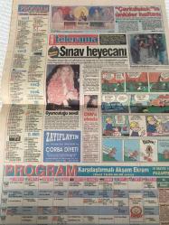SABAH TELERAMA GAZETESİ - 10 MAYIS 1993 -Zeki Alasya-Metin Akpınar-Yonca Evcimik-Abdullah Gürgüz-Mehmet Ali Birand-Kral Hüseyin-Hayri Caner-Kaya Eren-Kibariye-Süleyman Turan-Christian Dior-Orhan Atasoy-Ted Turner-Dr. Muzaffer Kushan Oturak alemindeyiz-Bizim Yonca Alman TV’sinde-32. Gün Ürdün Sarayı’nda-Mafya savaşı-Çay saatinde Burhan Çaçan-Repo Jake Yeraltı dünyası-Hayat Merdiveni Dikkat Kibariye filmi-Stres deriye vuruyor-Polenlere dikkat-Sınav heyecanı-Oyunculuğu sevdi-CNN’e elveda-Çarkıfelek’te ünlüler haftası-Zayıflayın Çorba diyeti-Repo Jake-Hayat Merdiveni-Senden Uzakta-CNN-Çarkıfelek— sayfa sayısı dört-doğum günü hediyesi