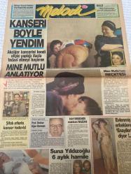 MELODİ GAZETESİ - 28 MART 1989 -Mine Mutlu-Hale-Erol Düzgün-Prof. Doktor Uğur Derman-Nazan-Suna Yıldızoğlu-Aydın-Tunç-Güler-Naci-Rubens De Falco-John Cassavetes-Michael Jackson-Fazlı Taştan-Süleyman Turan Kanseri böyle yendim-Mine Mutlu anlatıyor-Şifalı otlarla kanser tedavisi-Doktor gözüyle-Hayırsever manken Nazan-6 aylık hamile-Kalbimin sesi-Yıldızname-Gönül Abla-Cinsel sorularınız-Acı aşk-Kiralık gelinlik-Onları ölüm ayırdı-Televizyonun yayın saatleri uzatıldı-Küçük Hanım zirveye çıktı-John Cassavetes’i tanıyalım-Michael’i 21 ameliyat yarattı-Banko piyango gibi-Adım adım Oscar’a doğr— sayfa sayısı dört-doğum günü hediyesi