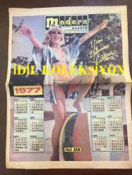 MODERN GAZETE - OCAK 1977 - SAYI: 275 - TAM SAYFA FİLİZ AKIN FOTOĞRAFLI 1977 TAKVİMİ - CÜNEYT ARKIN FİLM İCABI KIZ KARDEŞ UĞRUNA KATİL OLDU - ELİF PEKTAŞ - ADEM ÖZEK, GENÇ MAHKUM ŞİİRİ, BAHATTİN ALBAYRAK, SENİ GÖRÜYORUM ŞİİRİ - AKSOY, SELAHATTİN AKSOY - AHMET GÖBÜKLÜ - HASAN CANSIZ - EMEL SAYIN & NEŞE KARABÖCEK PLAK REKLAMI - GÖKBAKAN ALIŞVERİŞ MERKEZİ - SERPİL ÖRÜMCER, FELAKET ÜSTÜNE FELAKET - GÖNÜL YAZAR İLE MEHMET ÜSTÜNKAYA İSVİÇRE'DE BAŞBAŞA GÖRÜLDÜ - NECO'NUN EŞİ İKİNCİ KEZ 6 AYLIK BEBEĞİNİ KAYBETTİ, OYA GERMEN