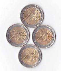 4 ADET 2 EURO HATIRA ÇİL GÖRSELDEKİ ÜRÜN / A-272