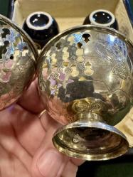 Osmanlı Gümüş İkili Fincan Zarfı