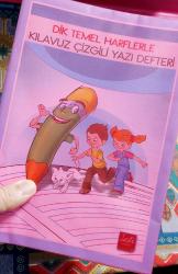 Dik Temel Harflerle KILAVUZ ÇİZGİLİ YAZI DEFTERİ