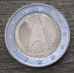 2 EURO MADENİ PARA 2020 D Serisi Yılı  (Resimdeki Ürün Gönderilecektir) (282)